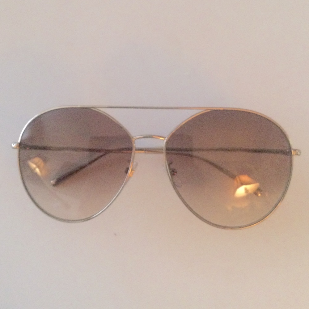 GIVENCHY GV7170 GOLD FRAME SUNGLASSES WITH PAVE CRYSTALS EUC